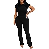 Ulovmi Lounge Sets for Women 2 Piece Summer Outfits Slim Matching Tracksuit
