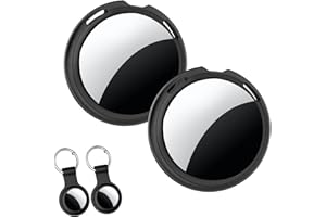 AMZSMT 2 Pack Tracker Tag [Apple MFi Certified] Pair with Apple Find My (iOS Only) Bluetooth Smart Tag Key Finder Item Locator Waterproof Finder Worldwide Tracking for Pet Wallet Backpack Dog Luggage
