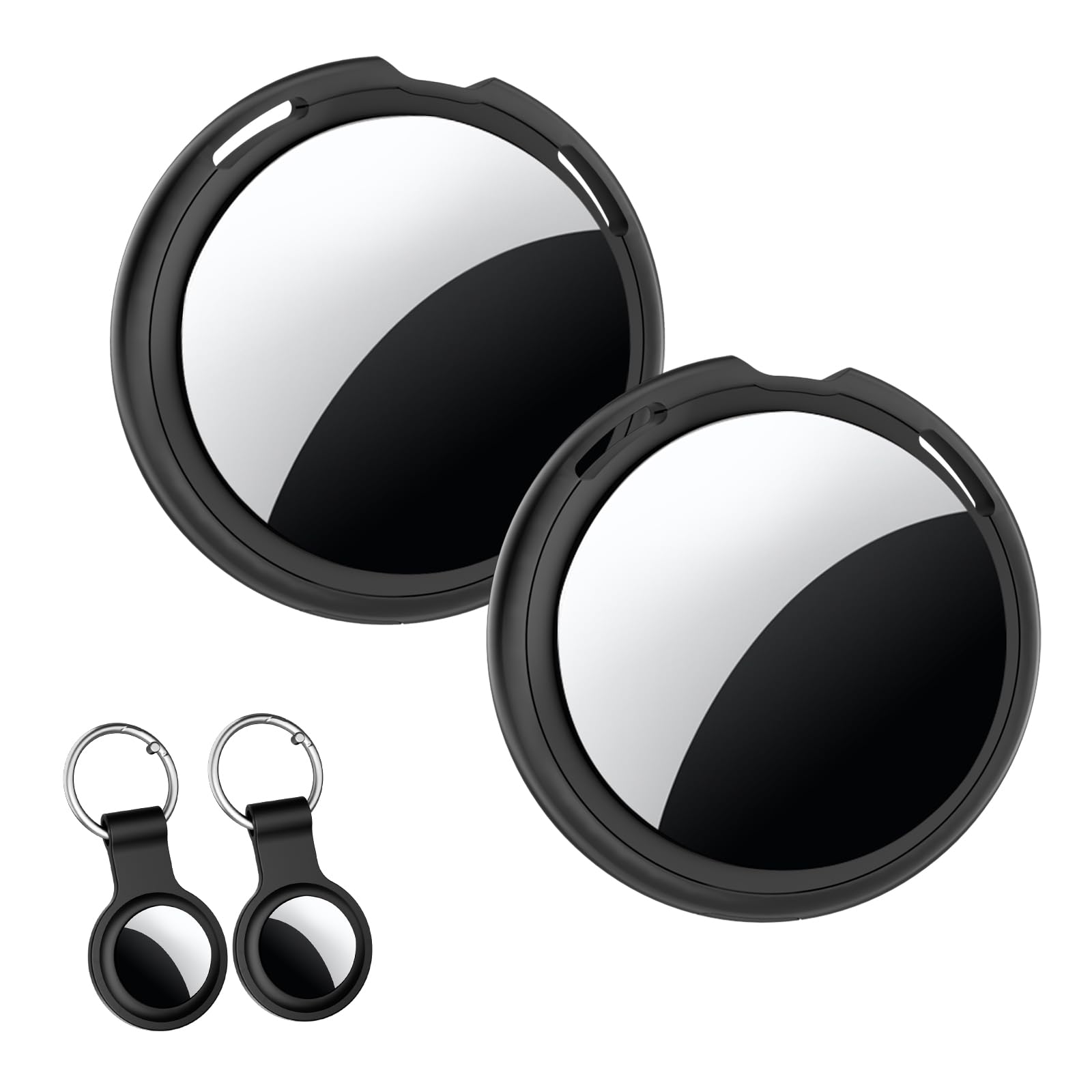 2 Pack Tracker Tag [Apple MFi Certified] Pair with Apple Find My (iOS Only) Air Bluetooth Smart Tag Key Finder Item Locator Waterproof Worldwide Tracking Device for Kid Pet Wallet Backpack Dog Luggage