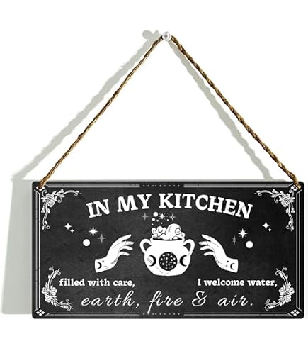 In my kitchen, filled with care, I welcome water, earth, fire and air