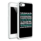 Serenity Prayer Courage Wisdom Protective Slim Fit Hybrid Rubber Bumper Case for Apple iPhone 7