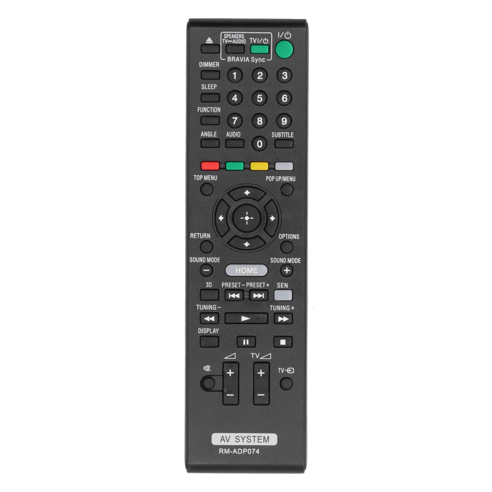 Annadue RM‑ADP074 TV Remote Control Suitable for Various Brands of LCD TVs, Replacement ABS Black Durable Compact Universal Controller, with Large Button for Easy Operation.