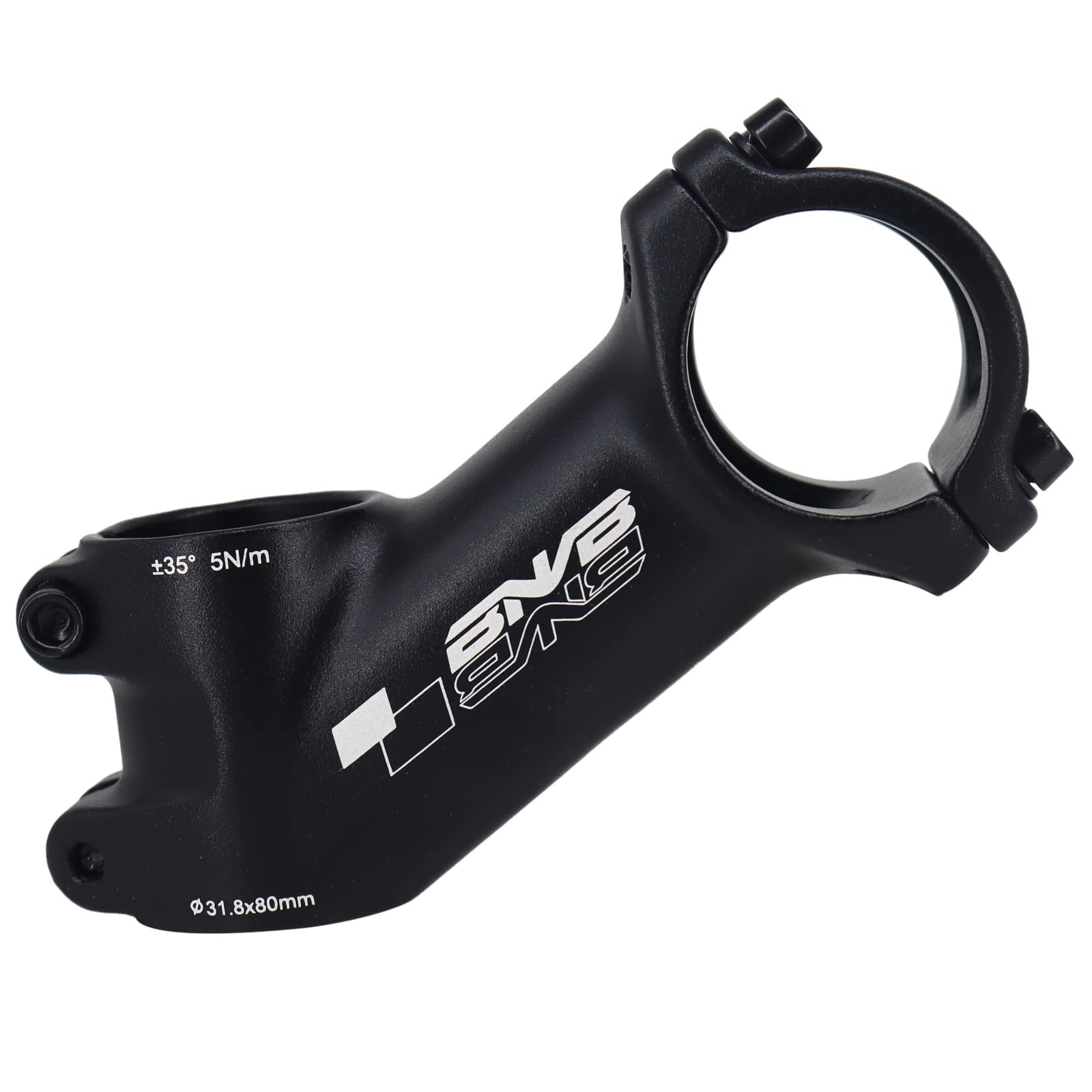 PLATTBK Bike Stem 31.8mm 35Degree, Aluminum Alloy MTB Stem Riser Bicycle Handlebar Stem for BMX Road Bike Mountain Bike(80mm)