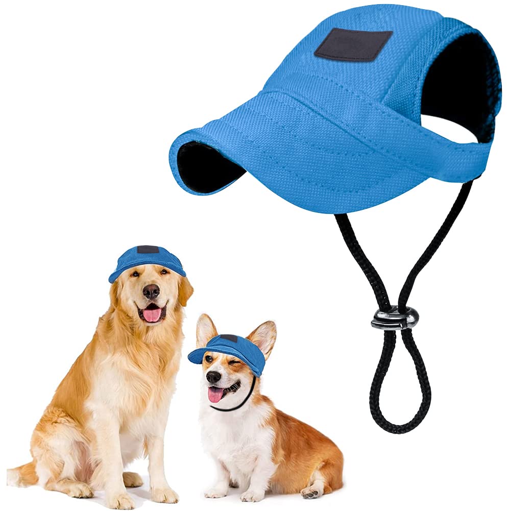 Pet Hats Summer Baseball Caps Dog Cat Visor Sports Hat cap Outdoors Sunbonnet Puppy Cat Hat Elastic Neck Strap Oxford Cap For Small Medium Dog Fat Sun Protect