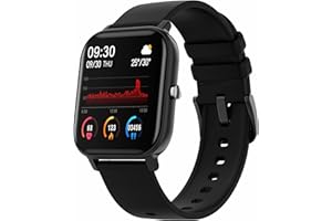 YIHOU Fitness Tracker Heart Rate Blood Pressure Watch Blood Oxygen Monitor Pedometer Step Counter Activity Tracker Big Fitness Tracker for Women Men Smart Watch for Android Phones Compatible iPhone