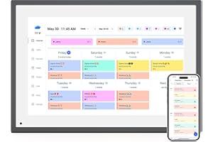 DXMART 10.1 Inch Smart Digital Calendar Planner & Chore Chart, IPS HD Touch Screen Display for Family Schedules, Hearth Display Desk Smart Calendar Seamless Scheduling