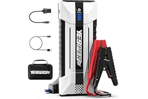 YESPER Battery Jump Starter Protable, 2160A Booster Pack Jump Box for 12V Car (Up to 9.0L Gas/7.0L Diesel Engine), Jumper Cables with DSLI Safe Tech, PD 15W Fast Charge & DC 15V Port