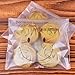 Efivs Arts 200pcs Cute Smile Face Self Adhesive Cookie Bakery Candy Biscuit OPP Plastic Bags for Bakery Party Wedding Dessert