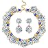 Items Similar To Austrian Crystal Silver Angel Earrings On Etsy