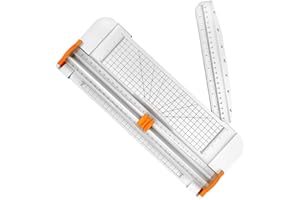 Paper Cutter, 12Inch A4 Paper Trimmer with Automatic Security Safeguard for Standard Cutting of Paper, Scrapbook, Craft Paper