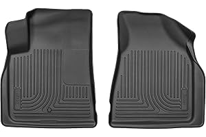 Husky Liners Weatherbeater Floor Mats | Fits 2008-2017 Buick Enclave; 2009-2017 Chevrolet Traverse; 2007-2017 GMC Acadia (2017 Ltd Only); 2007-2010 Saturn Outlook | Front Row, 2-pc Black - 18211
