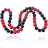 ANGLEQUEEN Bling Baseball Necklace for Competitive Athletes,Ice Collection Necklace Glitter Rhinestone Ball Necklaces for Men Inspired Sports Jewelry Accessory 16" 18" 20"