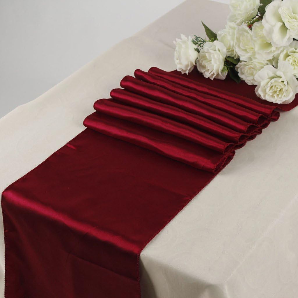 Best gray and maroon table runner
