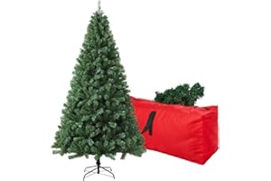 CRSTAFU 4ft Artificial Christmas Tree, Arbol de Navidad with 450 Branch Tips, Premium North Valley Spruce with Fold-Able Base Stand, Xmas Tree for Home, Office, Shop Decoration