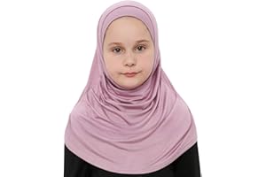 Prien Easy To Wear Hijab For Girls, Muslim Scarf for Kids, Instant Hijabs For Women, Viscose Children Scarves For Ramadan Eid