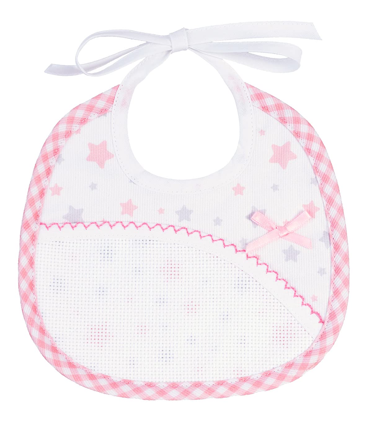 Filet Baby Girls' Am2232r Bib, Pink, One Size