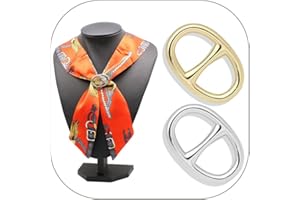 YANCHUN 4Pcs Scarf Ring Clip for Women Pearl Flower Scarf Brooches Buckle Metal Shawl Clip Buckle Lady Girls Decoration Accessories