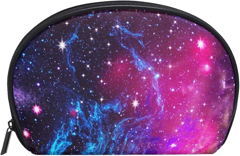 Amazon Vawa 化粧ポーチ 星柄 大容量 かわいい メイクポーチ 化粧バッグ 機能的 仕切り 防水 化粧品収納 小物入れ 洗面 旅行用 星空 柄 スター 宇宙柄 ポーチ