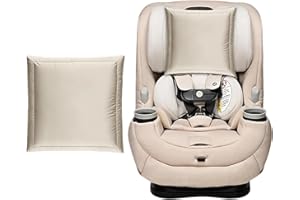 PROMEED 100% Natural Silk Car Seat Head Cover for Baby Hair - Prevents Bald Spots & Hair Knots, Mulberry Silk Carseat Headrest Cover, Ultra-Soft Carseat Accessories for Infants (Champagne)