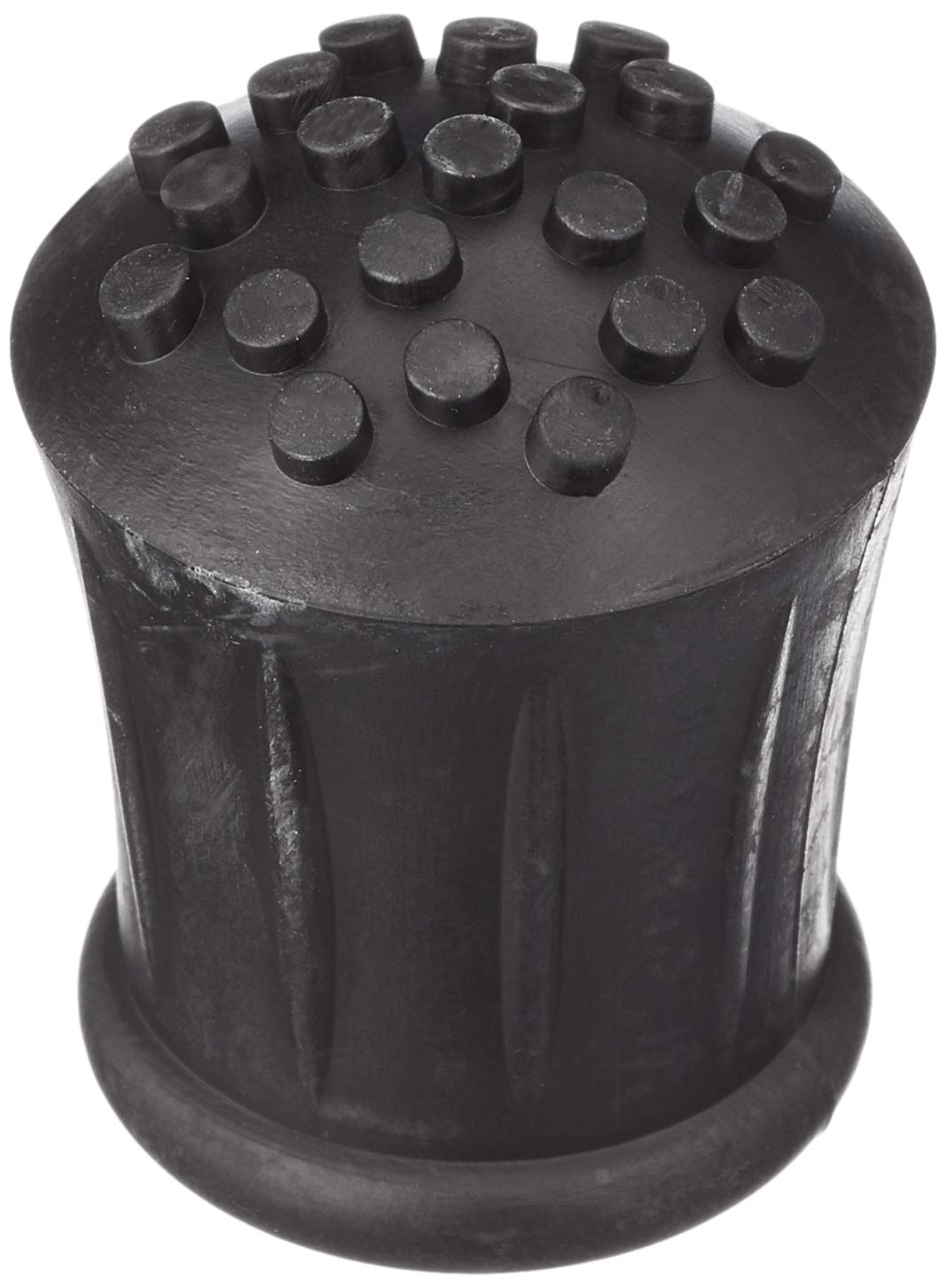 Merriway BH05583 Heavy Duty Rubber Walking Stick Ferrule Protectors Cane Tips, Round Shape, 22mm (7/8 inch) Black - Pack of 4 Pieces