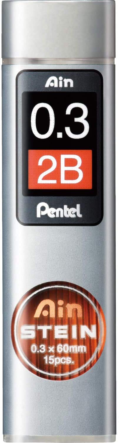 Pentel Ain Stein Mechanical Refill Leads - 0.3mm 2B (1)