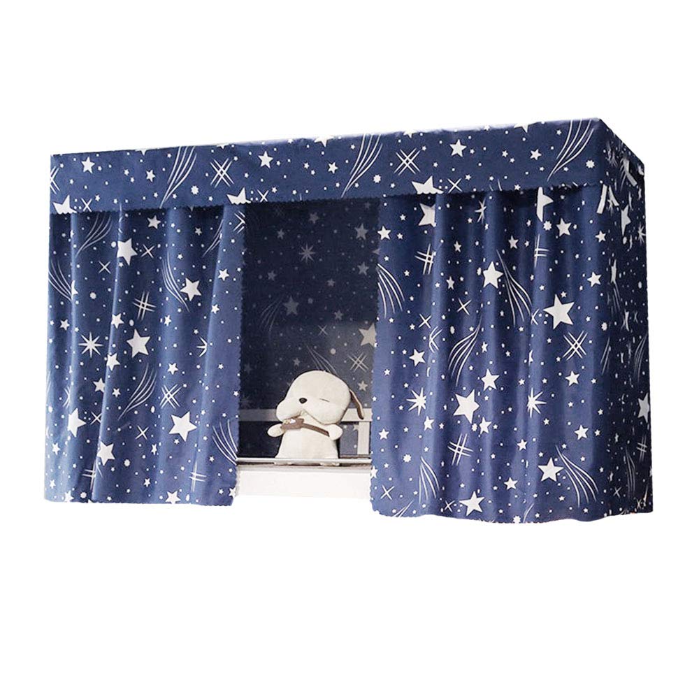 Millya Student Domitory Blackout Bed Curtain Galaxy Starry Bed Canopy Mosquito Nets Bunk Bed Tent(Starry Theme,1.15 * 2M)