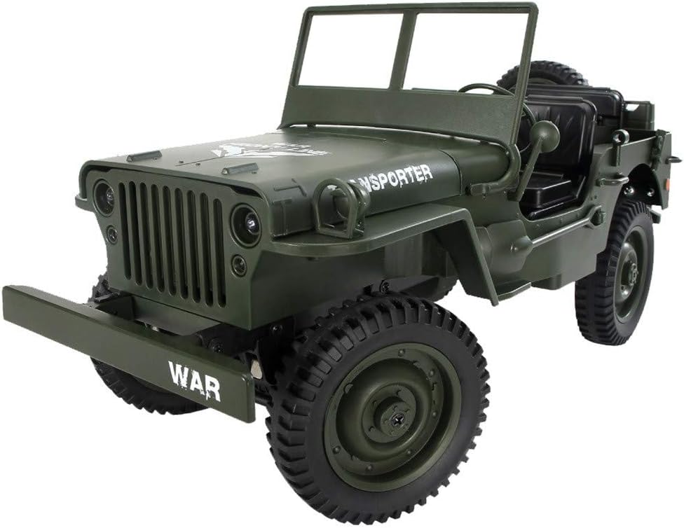 RC Jeep Hot Sale！NDGDA 🚜 JJRC Q65 1/10 2.4G RC Open Car Military Off-Road 4WD Rock Crawler RTR Toy