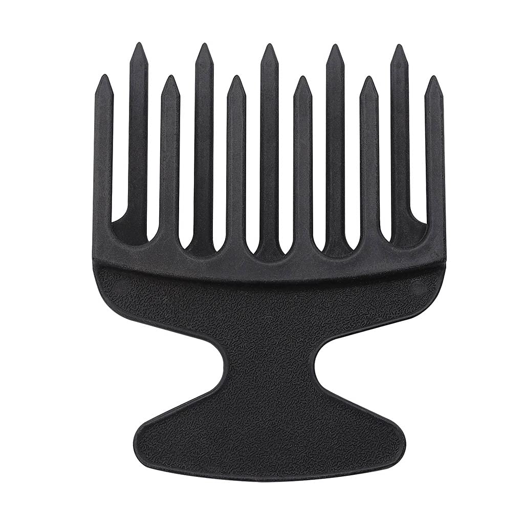 Plastic Wide Big Tooth Afro Hair Pick Comb Detangle Wig Braid Hairbrush Oil For Head Fork Hairdressing Styling Modeling Detangle Wig Braid Comb