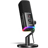 MAONO USB/XLR Dynamic Microphone for Gaming Streaming,Computer PC Microphone with Software-RGB, Mute Button, 48kHz/24bit Podcasting Desktop Mic for YouTube Video Recording PD100X