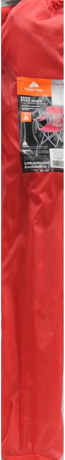 ozark trail basic mesh folding camp chair with cup holder