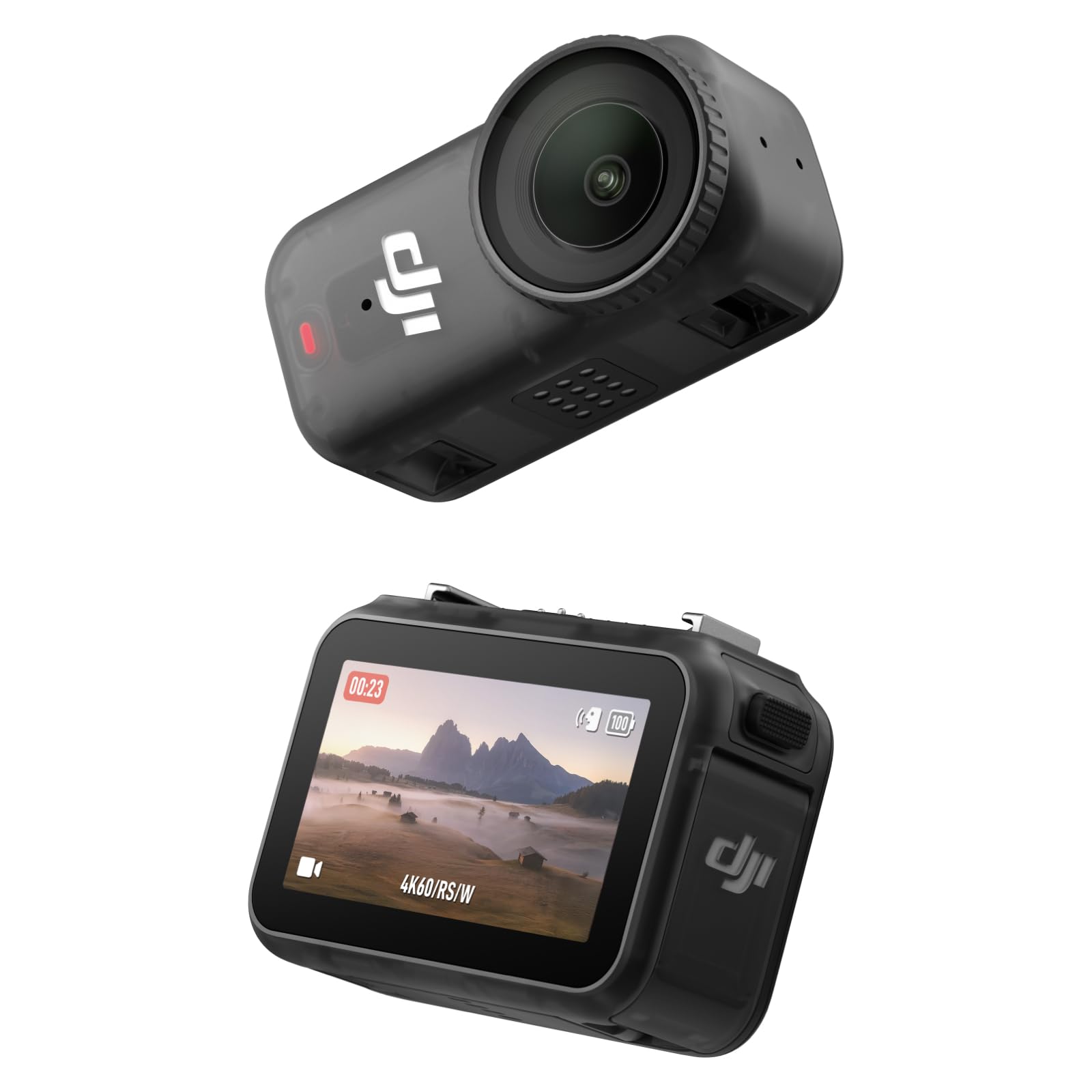DJI Osmo Nanoスタンダードコンボ (128GB) ウェアラブルカメラ 小型4K／60fps Vlogカメラ 1/1.3インチセンサー 143°広角FOV映像 200分録画 迅速なコンテンツ転送 スポーツ Vlog用磁気POVカメラ4K商品画像