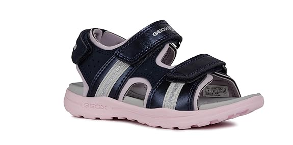 Geox VANIETT Girl J926AB Mädchen Trekking Sandalen,Kinder Outdoor-Sandale,Sport-Sandale,Aussensteg,3-Fach Klett