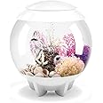 biOrb Halo 15 Acrylic 4-Gallon Aquarium with Multi-Color Remote-Controlled LED Lights Modern Compact Tank for Tabletop or Desktop Display, White