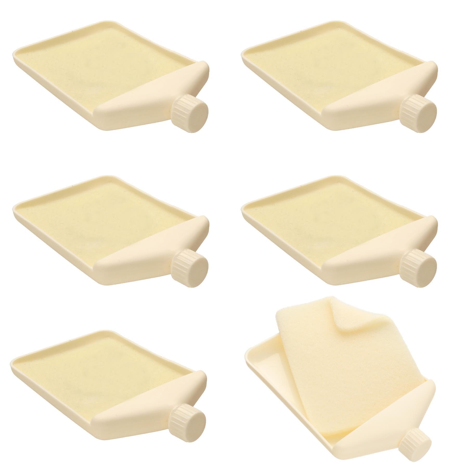 The Beadsmith Bead Funnel Trays – Basic Elements – Includes Removable Bead Mat Insert & Twist Cap –Contain, Fill & Pour Beads, Sand, Confetti & Tiny Parts for Arts and Crafts – 6 Piece Set