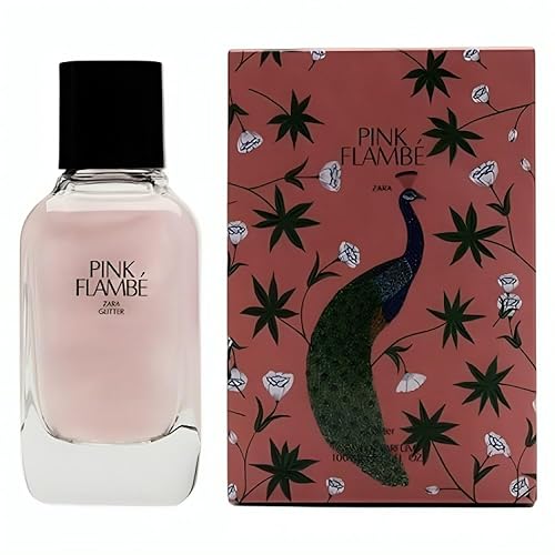 Zara Pink Flambé Glitter Perfume for Women EDP Eau De Parfum 100