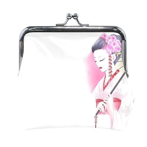 Amazon Anmumi がま口 ポーチ 絵 女の子 着物 花柄 コインケース