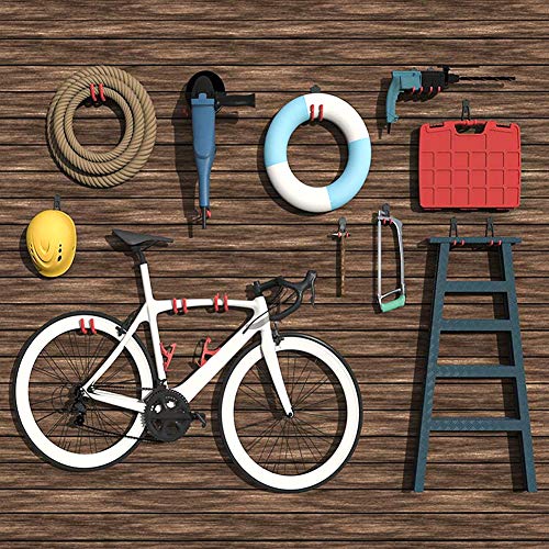 TORACK Garage Hooks, 15 Pack Garage Storage Hooks & Hangers, Heavy Duty Garage Tool Organizer Wall Mount for Ladders, Hoses and Bikes