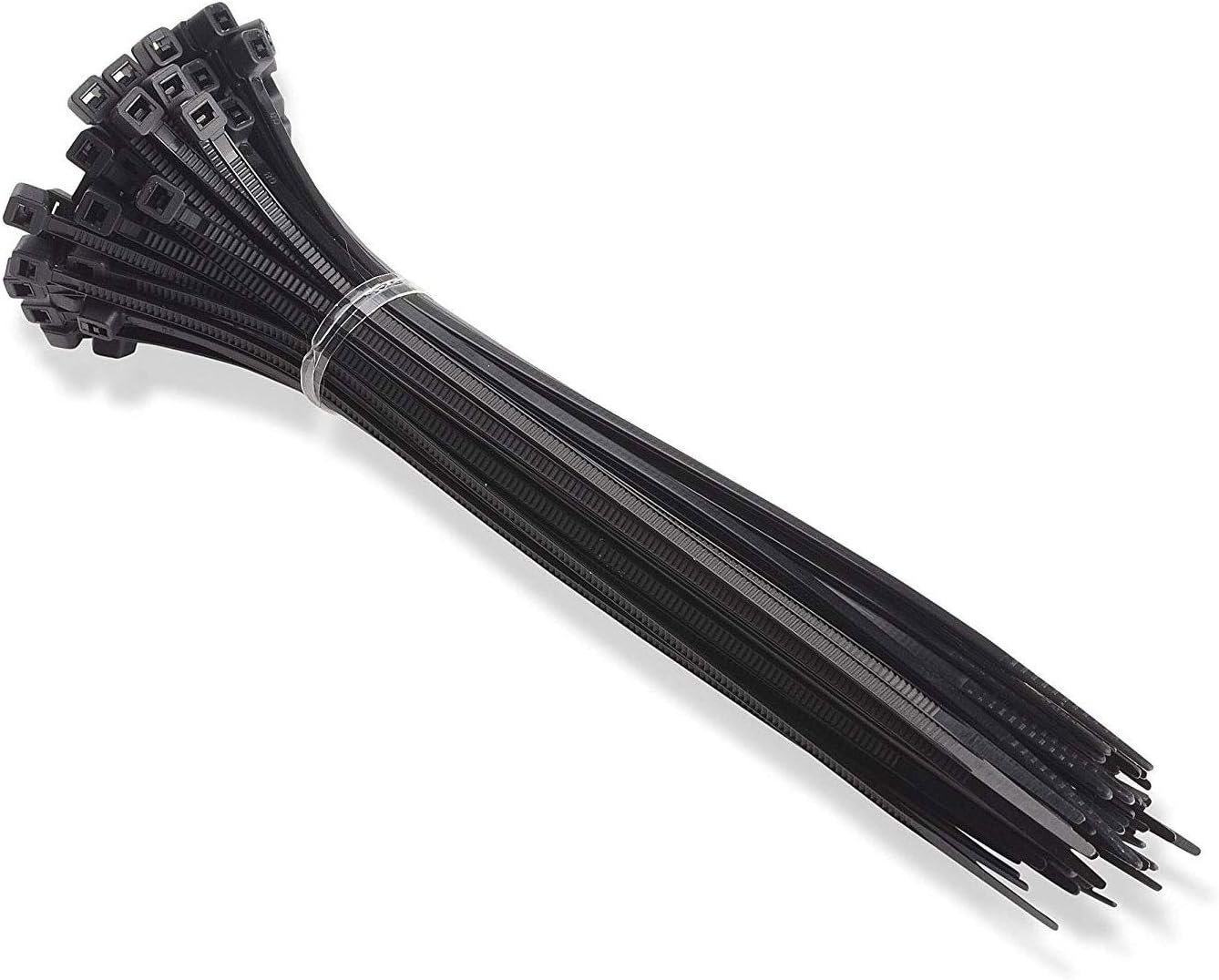 100Pack Cable Ties 150mm DIY Self Locking Plastic Nylon Zip Ties, Black