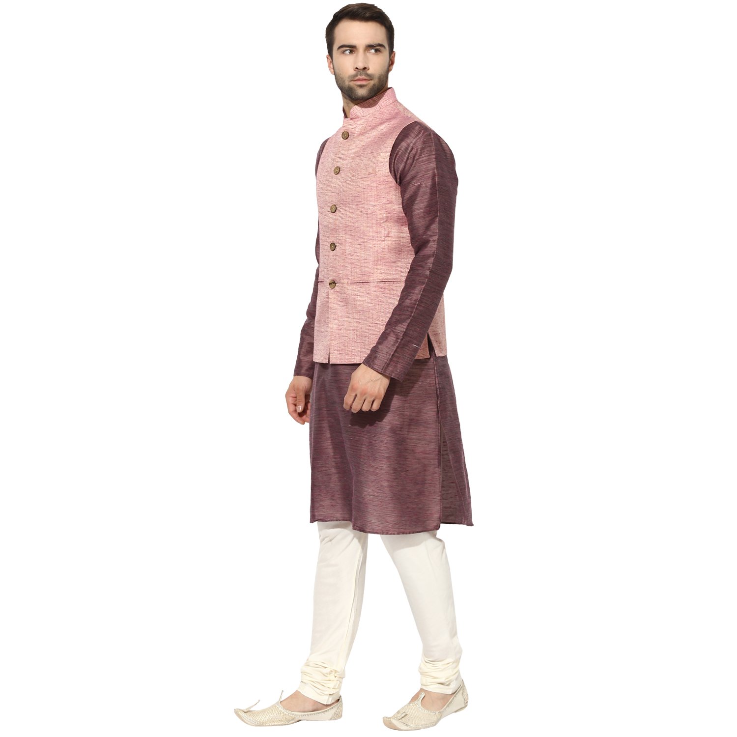 kisah benarasi cotton silkwovenwaistcoat for men's
