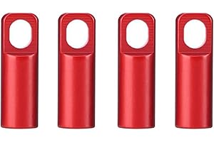 ANKECYC Juicy Nipple Red Presta Valve Caps with Valve Core Removing Function Presta Valve Core Remover Caps Used on Bike Presta/French Valves (4 Pack)