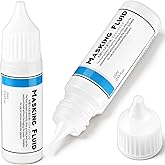 Feifeiya 2 Pcs Masking Fluid for Watercolor Painting, 15ml Capacity Bottle with 3mm Applicator Nozzle, Masking Fluid Pen for Various Art Projects Watercolor Ink (White)
