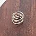 Womens 14MM Rose Gold Tone Stainless Steel Double X Criss Cross Infinity Ring Engagement Wedding Lady Girls Band (8)