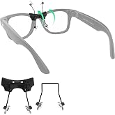 Eyeglass Nose Pads for Ray-Ban Meta Wayfarer RW4008 &amp; RW4012 Large 53-22 | HiBloks Rechargeable Anti-slip Clip-on Glasses Nose Holder for Rayban Meta Wayfarer Gen 2/1 Smart Glasses Accessories