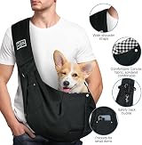 Adiwo Puppy Carrier Dog Carrier Bag Shoulder Tote Reversible Hands-free Sling view 3