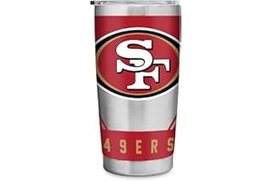 Rico Industries NFL Football 20oz Stainless Steel Tumbler with Lid - Great For Coffee, Tea, Water or Cocktails