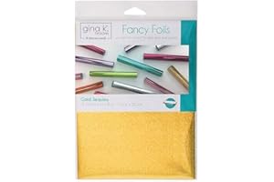 GINA K DESIGNS Gina K. Designs for Therm O Web Fancy Foils, 6" x 8" Sheets, Gold Sequins 12 Count