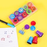 OSDUE 10Pcs Assorted Self-Inking Stamps for Arts Crafts Party Favors view 3