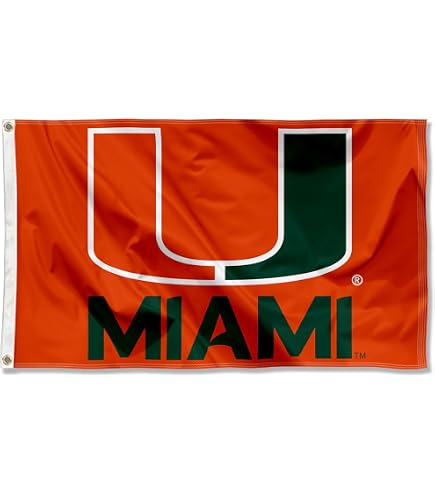 Calcomanía Miami Hurricanes – Vinilo Impermeable Troquelado Para Mostrar Tu Orgullo Universitario