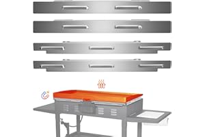 HONDONY Wind Guards for Blackstone 36 inch Griddle - Stainless Steel Magnetic Blackstone Griddle Accessories Protect Flame Hold Heat Save Gas Compatible with Rear Grease Cup Hood Side Shelf (Silver)