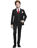 Marvelous World Boys' Suits Slim Fit 5 Pieces